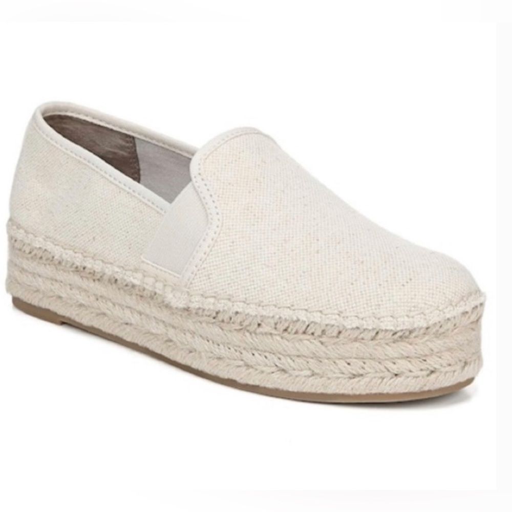 Circus By Sam Edelman Camellia Espadrille Loafers  Size 9.5 Cream Canvas